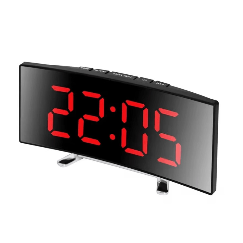 LumiCurve LED Mirror Alarm Clock 5