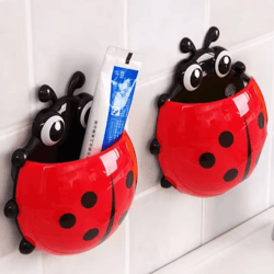 bugbrite ladybug toothbrush holder set
