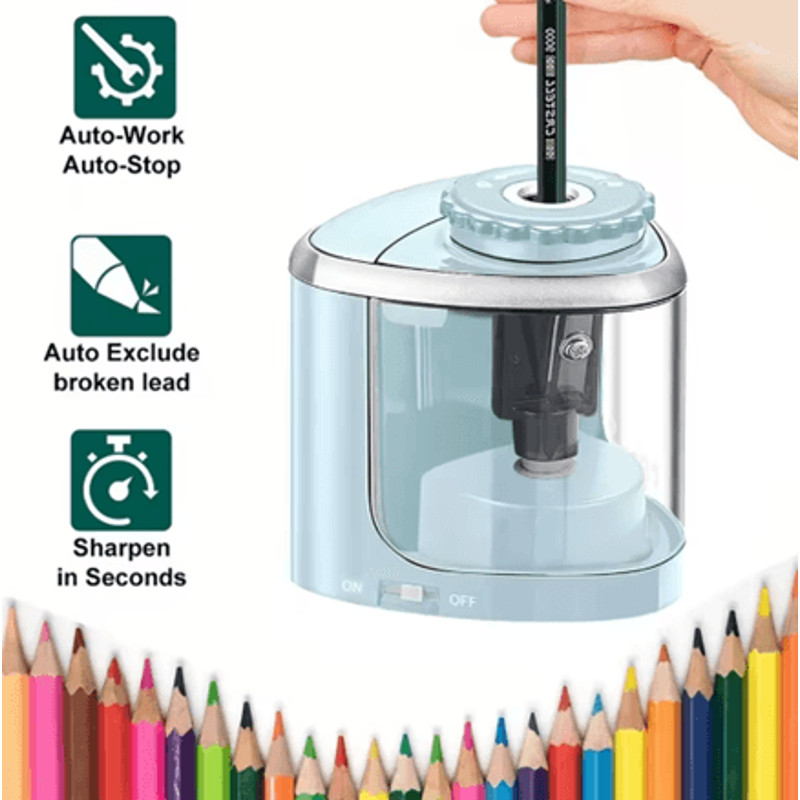 SharpEase Electric Pencil Sharpener Automatic Desktop Sharpener For School And Office Use 3