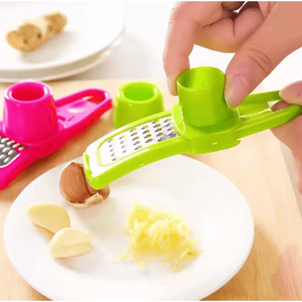 GarlicPro Multi Functional Garlic Crusher And Ginger Grater Manual Kitchen Tool For Effortless Pre 0