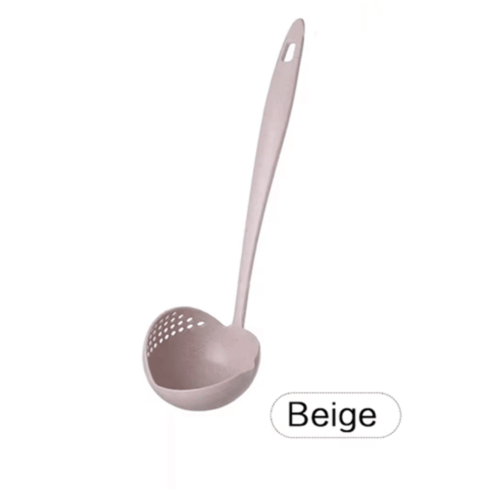 DualServe 2 In 1 Kitchen Colander Spoon  Long Handle Hot Pot Strainer And Serving Ladle 4