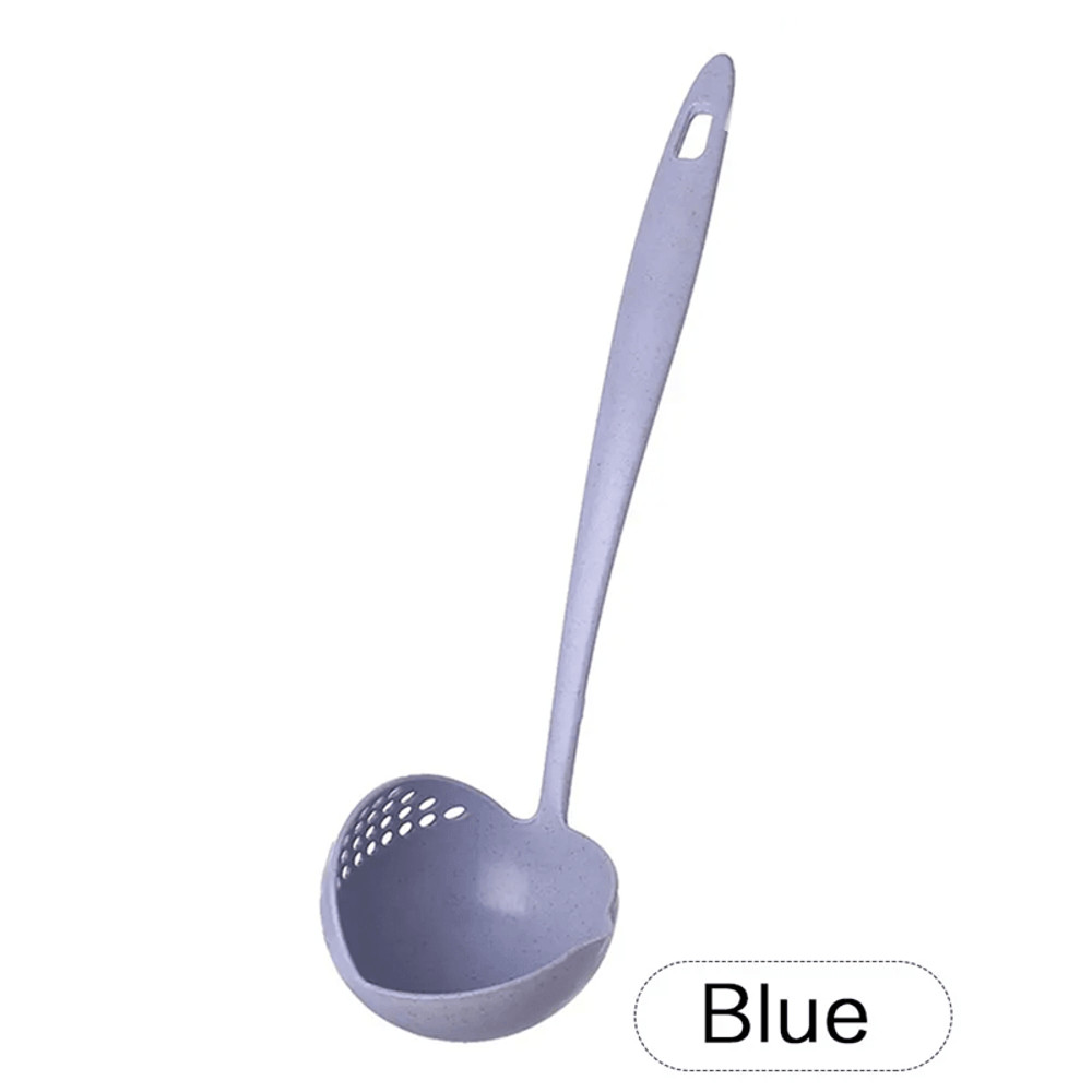 DualServe 2 In 1 Kitchen Colander Spoon  Long Handle Hot Pot Strainer And Serving Ladle 6