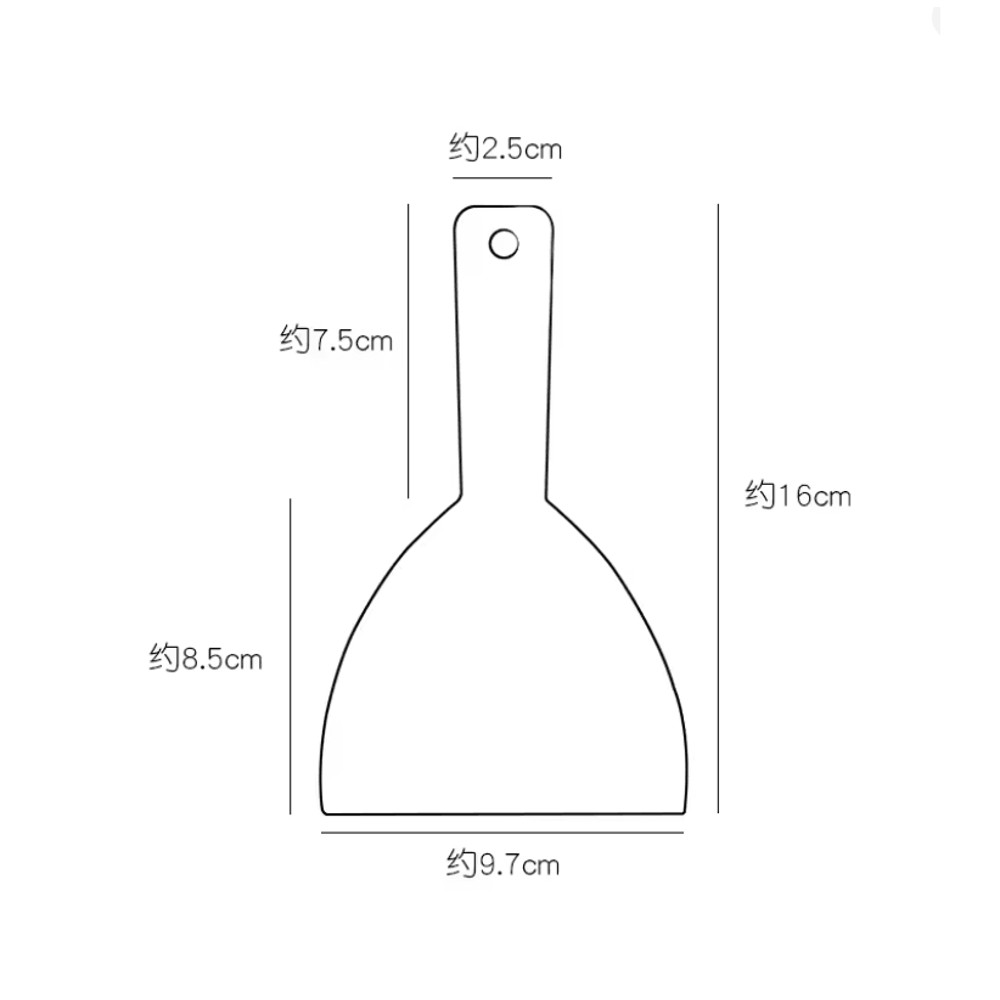 BakeEase Plastic Cake Scraper And Dough Cutter Set 4