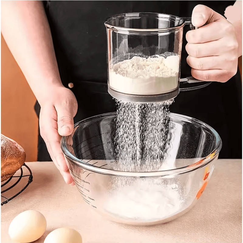 SiftEase Semi Automatic Flour Sifter With Hand Press Design 1