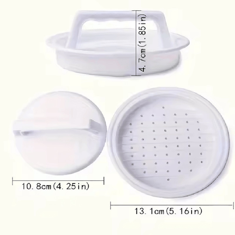 GrillEase Plastic Burger Press And Meat Mould 3
