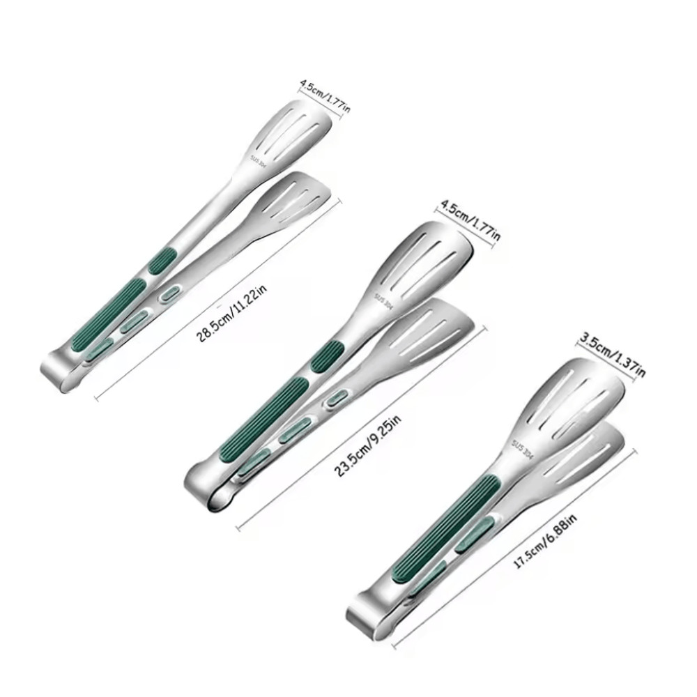 GripEase Stainless Steel Food Tongs 3