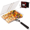 GrillMate Portable Folding BBQ Grill Basket With Handle 0