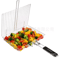 GrillMate Portable Folding BBQ Grill Basket With Handle 5