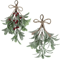 EverFrost Artificial Mistletoe Frosted Sprigs For Christmas Home Decoration 0