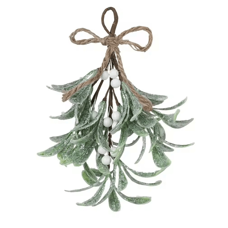 EverFrost Artificial Mistletoe Frosted Sprigs For Christmas Home Decoration 5