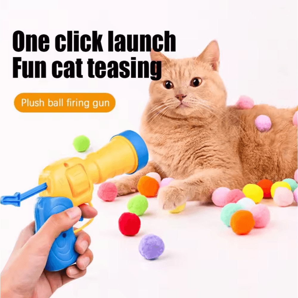 PawLaunch Interactive Cat Toy Shooting Ball Launcher For Play And Training 2