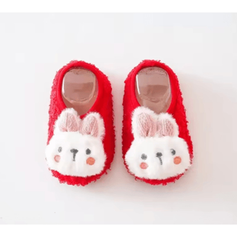 SnuggleBunny Plush Baby Floor Socks Soft NonSlip Toddler Slippers For Warmth And Comfort 4