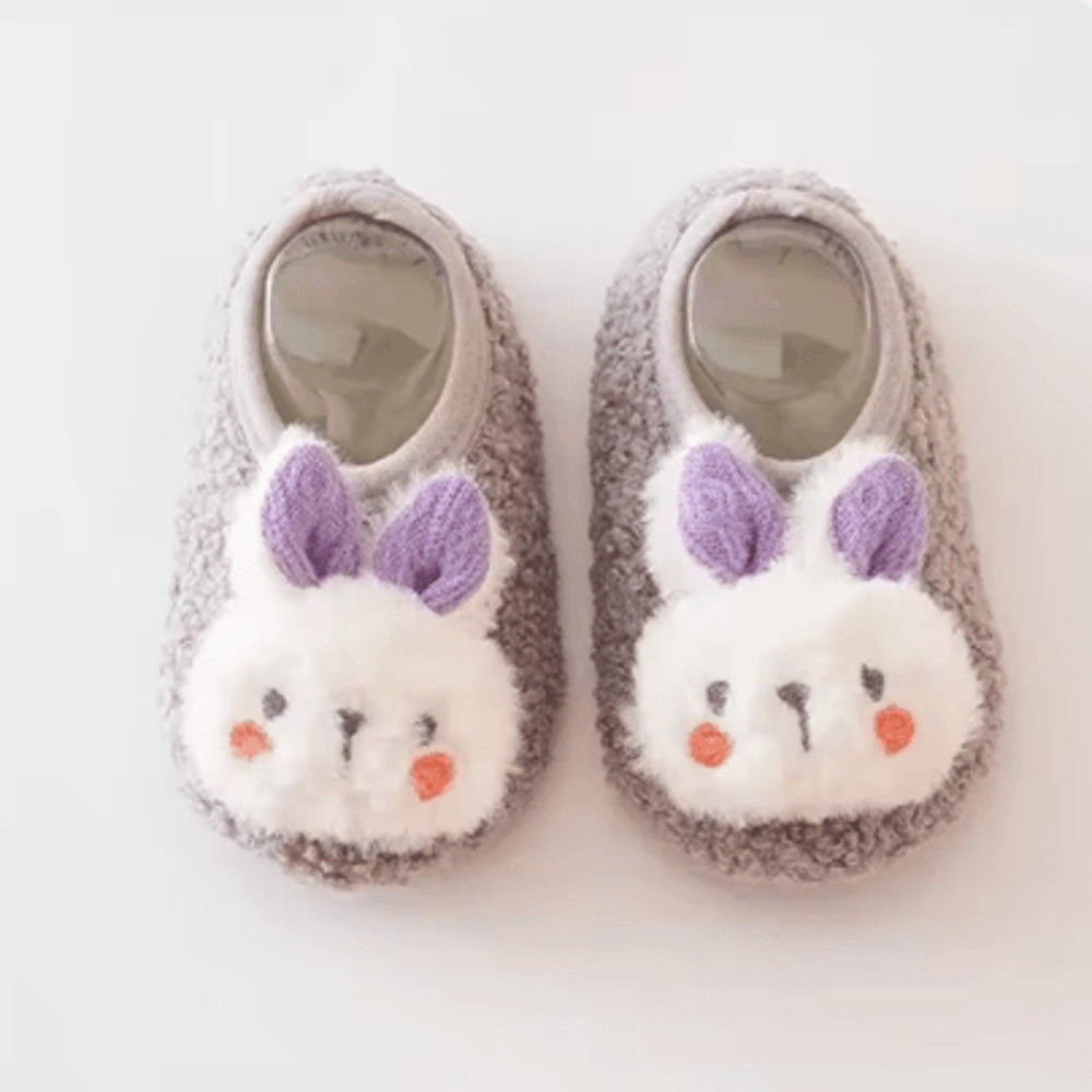 SnuggleBunny Plush Baby Floor Socks Soft NonSlip Toddler Slippers For Warmth And Comfort 5