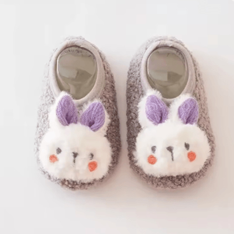SnuggleBunny Plush Baby Floor Socks Soft NonSlip Toddler Slippers For Warmth And Comfort 5