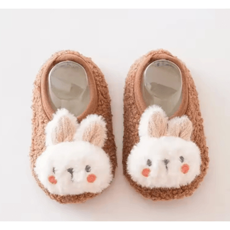 SnuggleBunny Plush Baby Floor Socks Soft NonSlip Toddler Slippers For Warmth And Comfort 7