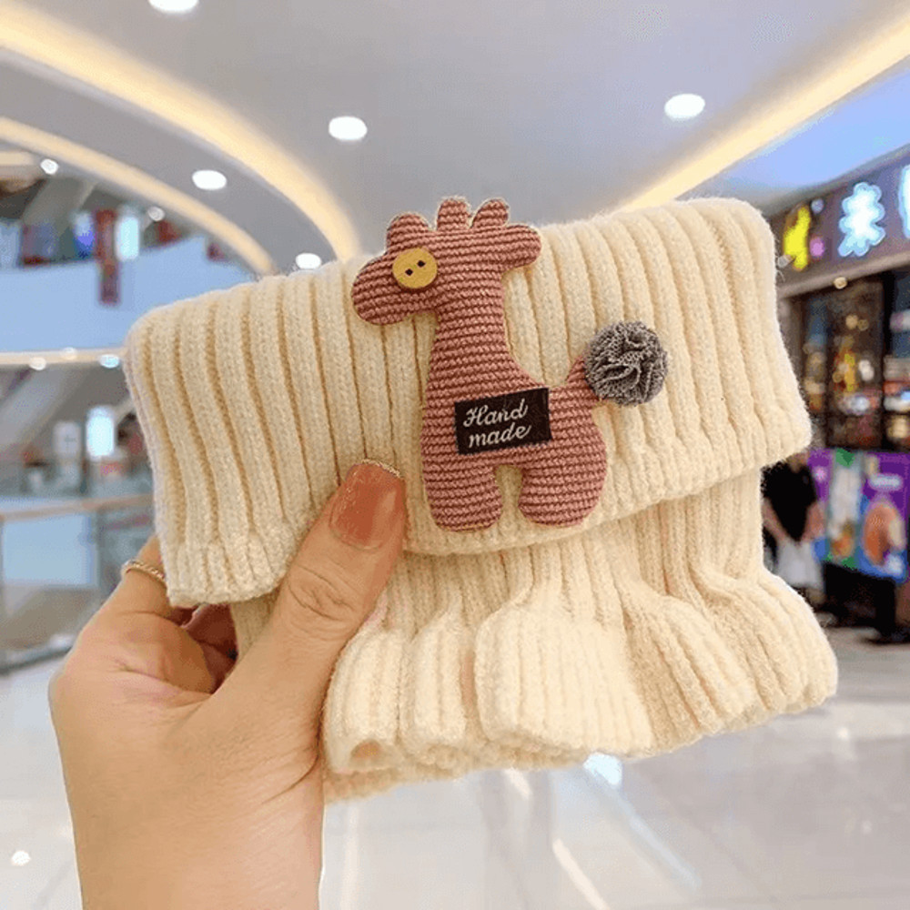 SnuggleGiraffe Knitted Baby Scarf Soft Winter Neck Warmer For Kids And Toddlers 2