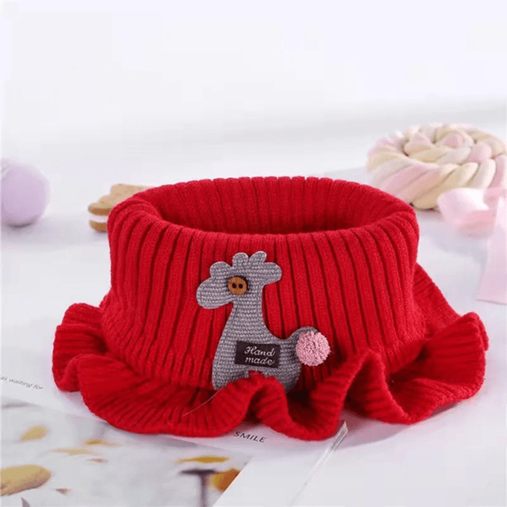 SnuggleGiraffe Knitted Baby Scarf Soft Winter Neck Warmer For Kids And Toddlers 7