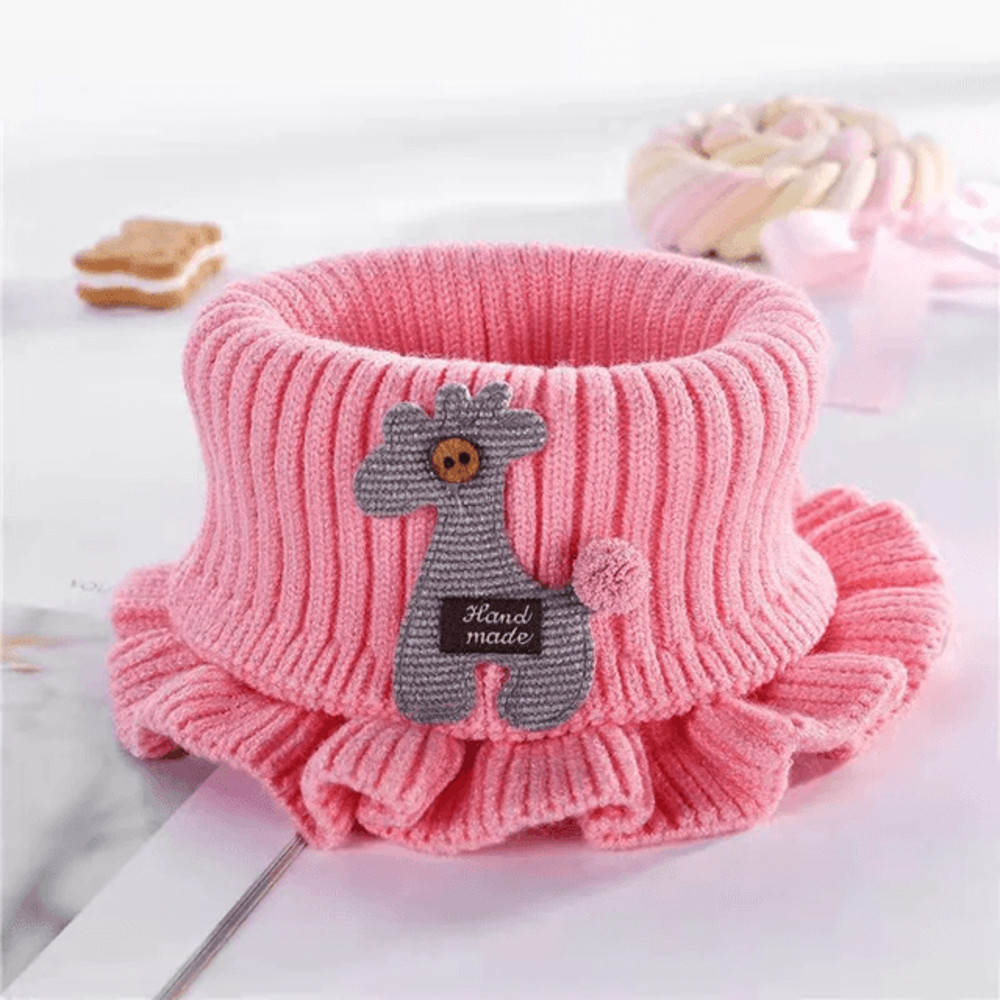 SnuggleGiraffe Knitted Baby Scarf Soft Winter Neck Warmer For Kids And Toddlers 5