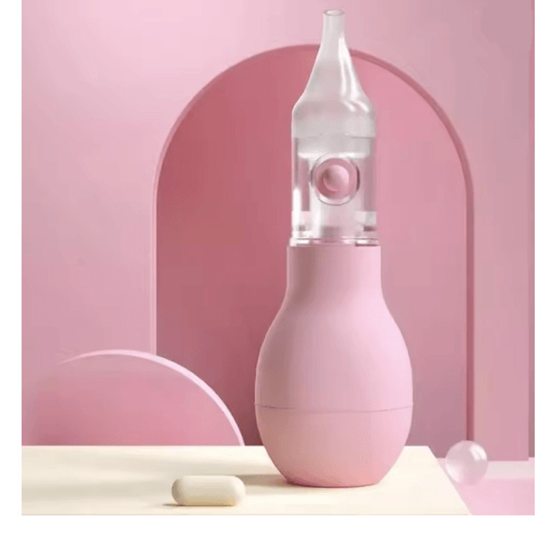 GentleBreathe Silicone Baby Nasal Aspirator Safe Infant Nose Cleaner And Congestion Relief Pump 6