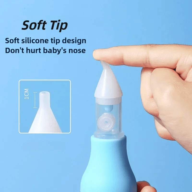 GentleBreathe Silicone Baby Nasal Aspirator Safe Infant Nose Cleaner And Congestion Relief Pump 2
