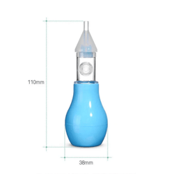 gentlebreathe silicone baby nasal aspirator – safe infant nose cleaner and congestion relief pump