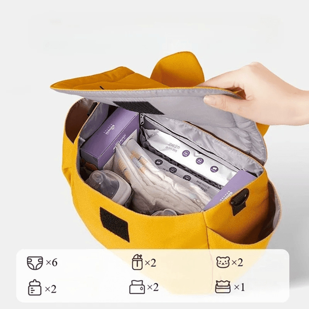 StrollEase Universal Baby Stroller Organizer Large Capacity Diaper Bag With Cup Holder And Adjusta 3