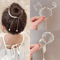 AngelGleam Tassel Hair Clip Elegant Wing And Pearl Hair Accessory For Girls And Women 1