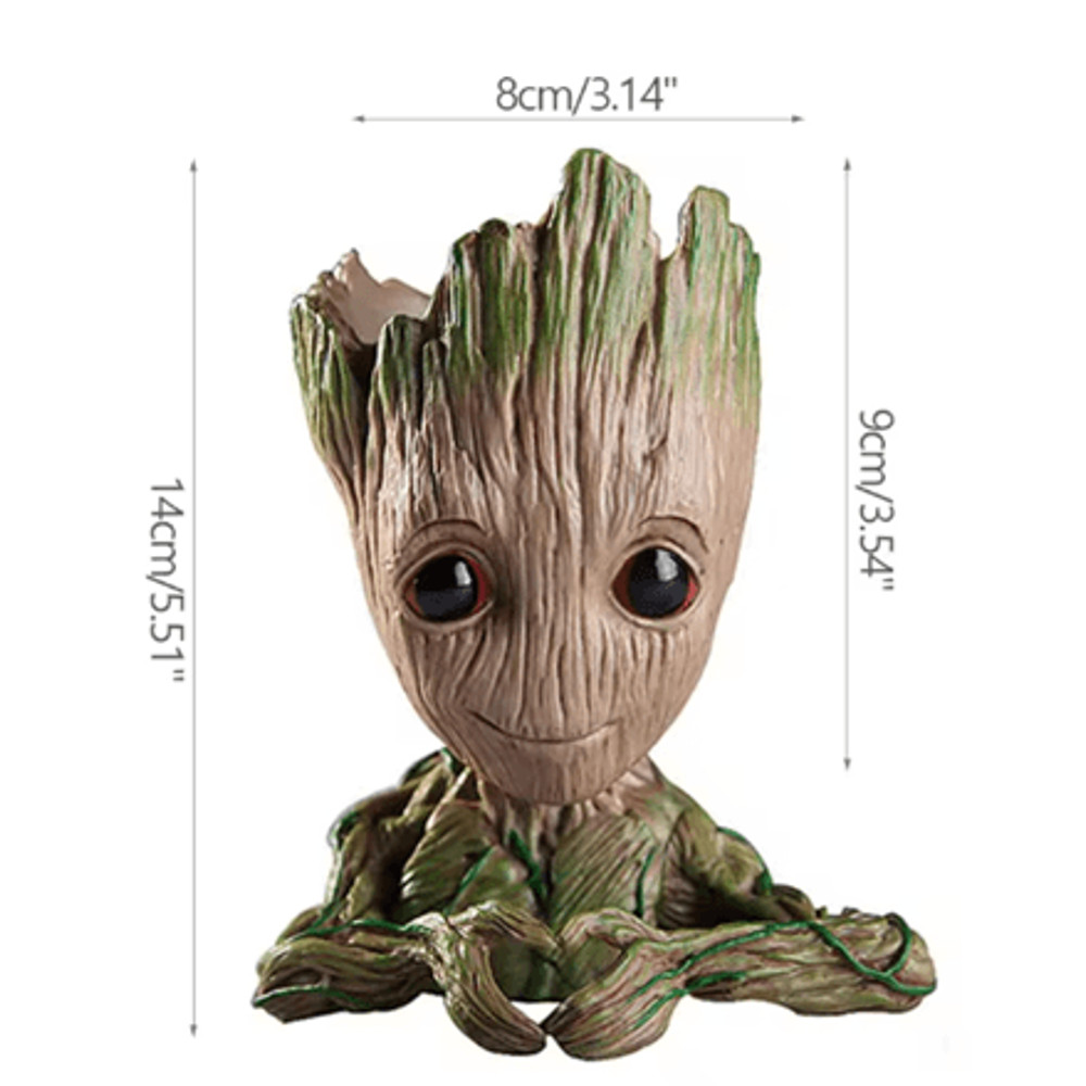Groot Tree Flowerpot Planter And Pen Holder Adorable Baby Groot Decoration For Home Or Office 4