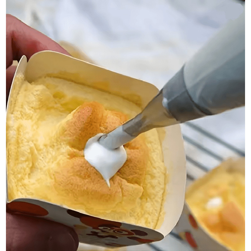 CremeCraft Stainless Steel Puff Nozzle Set For Cake And Pastry Decorating 2