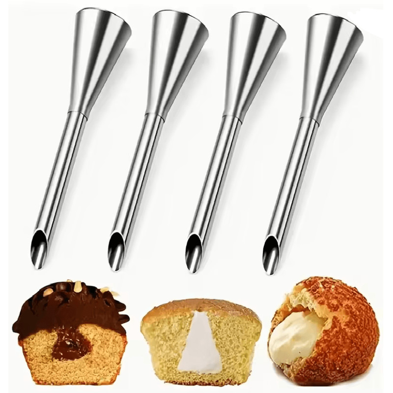 CremeCraft Stainless Steel Puff Nozzle Set For Cake And Pastry Decorating 6