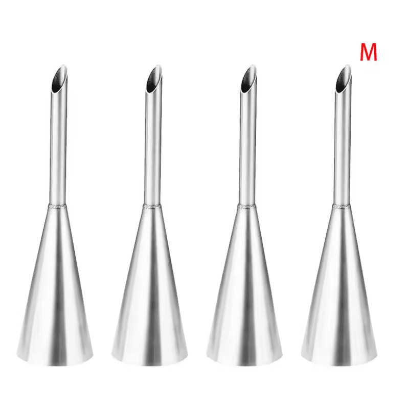 CremeCraft Stainless Steel Puff Nozzle Set For Cake And Pastry Decorating 8
