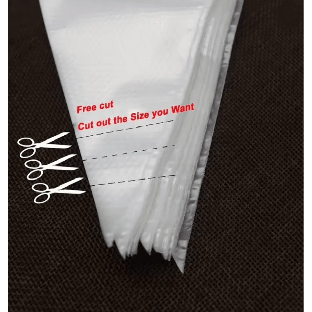 ProBake 100 Pack Thick Disposable Pastry Bags For Easy Cake And Icing Decoration 4