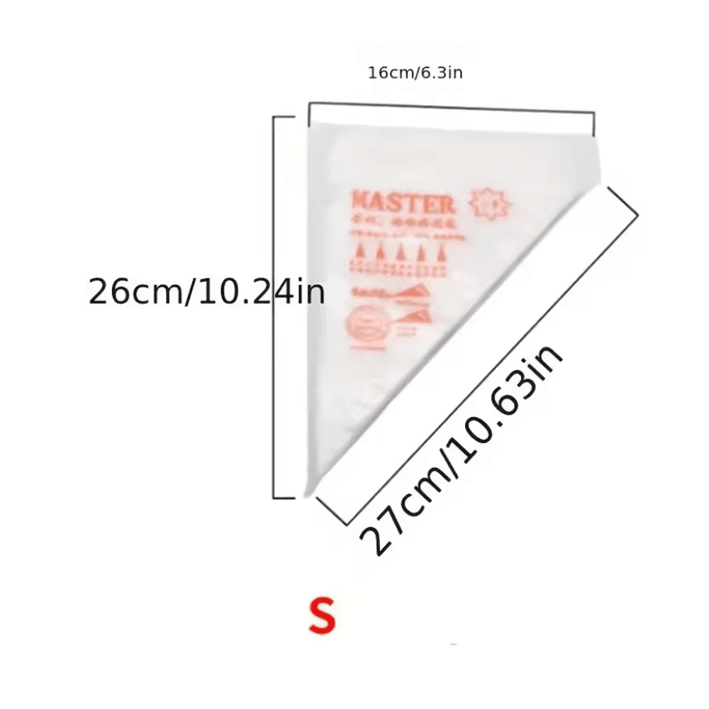 ProBake 100 Pack Thick Disposable Pastry Bags For Easy Cake And Icing Decoration 5