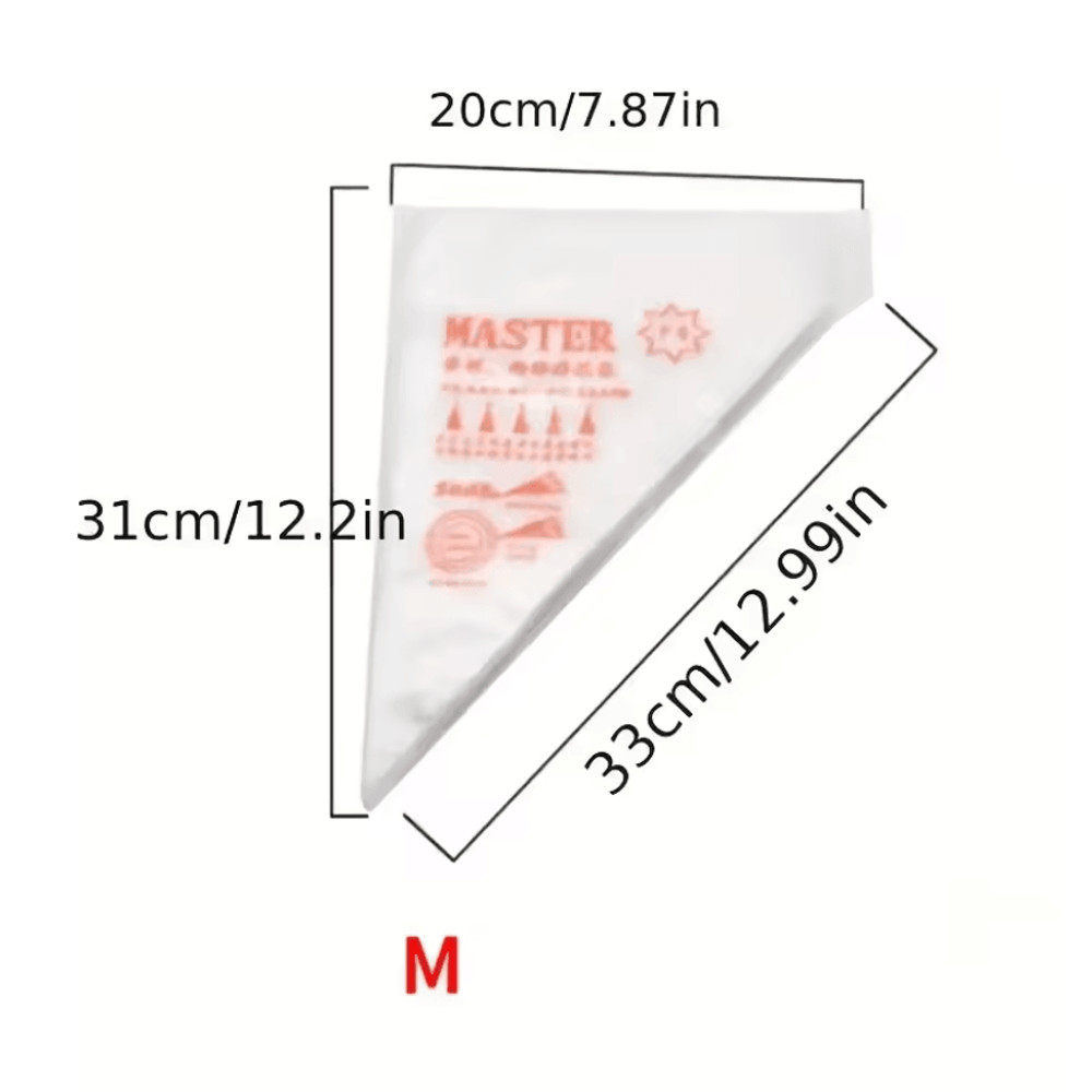 ProBake 100 Pack Thick Disposable Pastry Bags For Easy Cake And Icing Decoration 6
