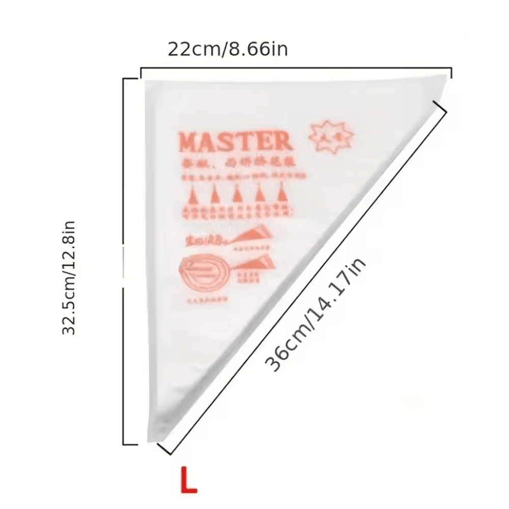 ProBake 100 Pack Thick Disposable Pastry Bags For Easy Cake And Icing Decoration 7