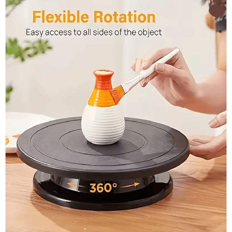 BakeEase 6 Piece Cake Turntable And Decorating Kit For Effortless Frosting And Design 1