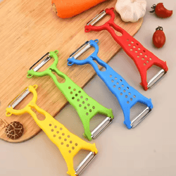 dualedge stainless steel vegetable and fruit peeler for effortless precision prep