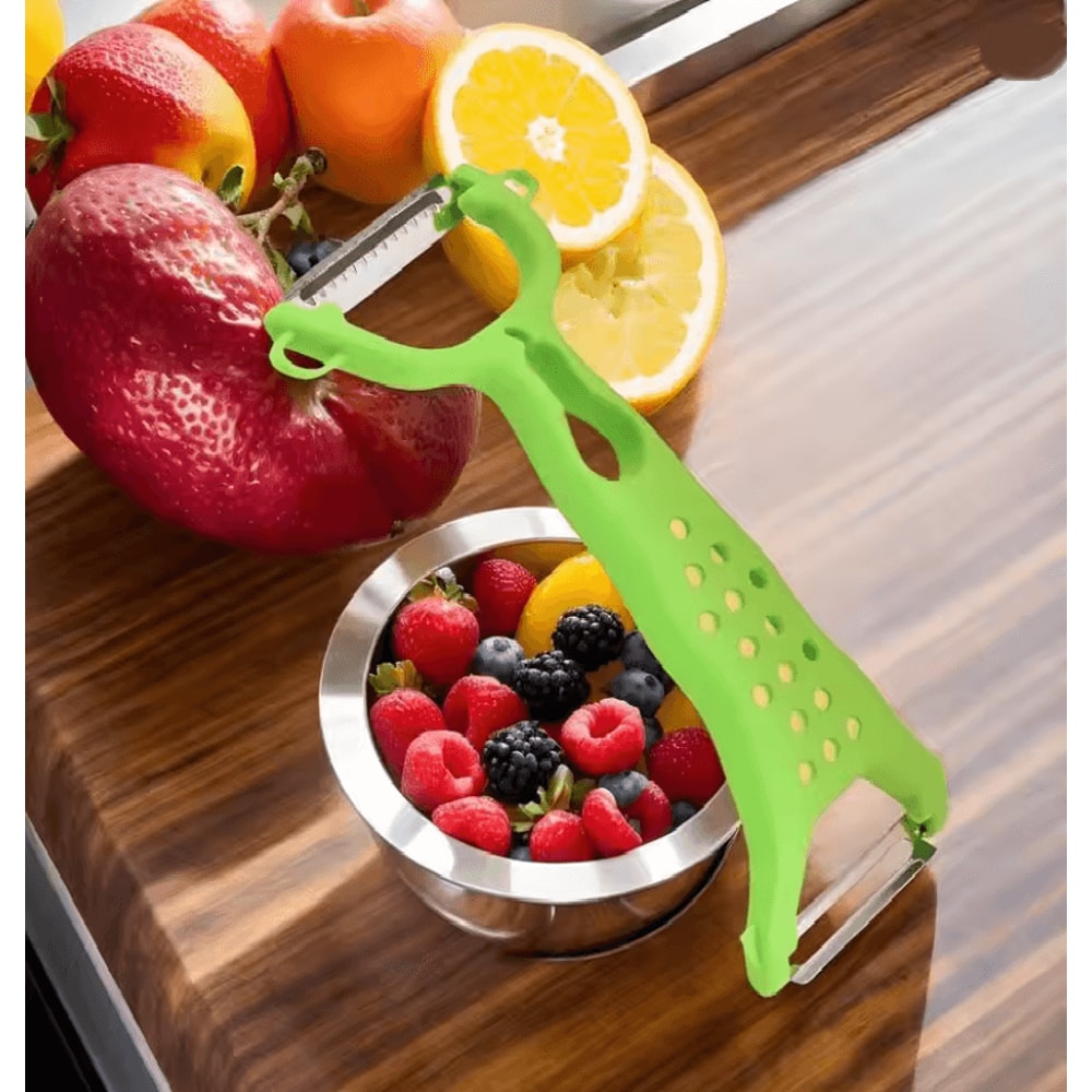 DualEdge Stainless Steel Vegetable And Fruit Peeler For Effortless Precision Prep 1