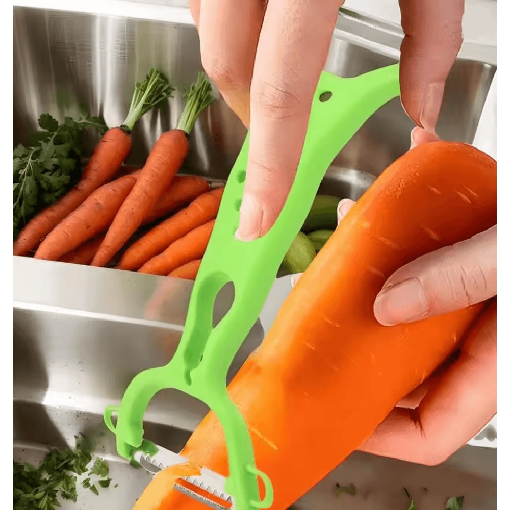 DualEdge Stainless Steel Vegetable And Fruit Peeler For Effortless Precision Prep 2