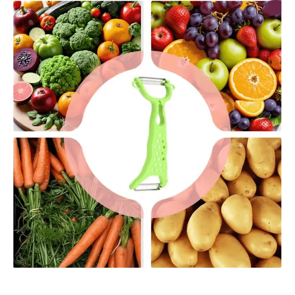 DualEdge Stainless Steel Vegetable And Fruit Peeler For Effortless Precision Prep 3