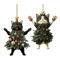 PurrJoy Christmas Cat Ornament For Tree Car And Holiday Decor 0