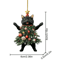 PurrJoy Christmas Cat Ornament For Tree Car And Holiday Decor 4