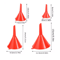 FlowEase 4 Piece Plastic Kitchen Funnel Set For Home Auto And Everyday Use 3