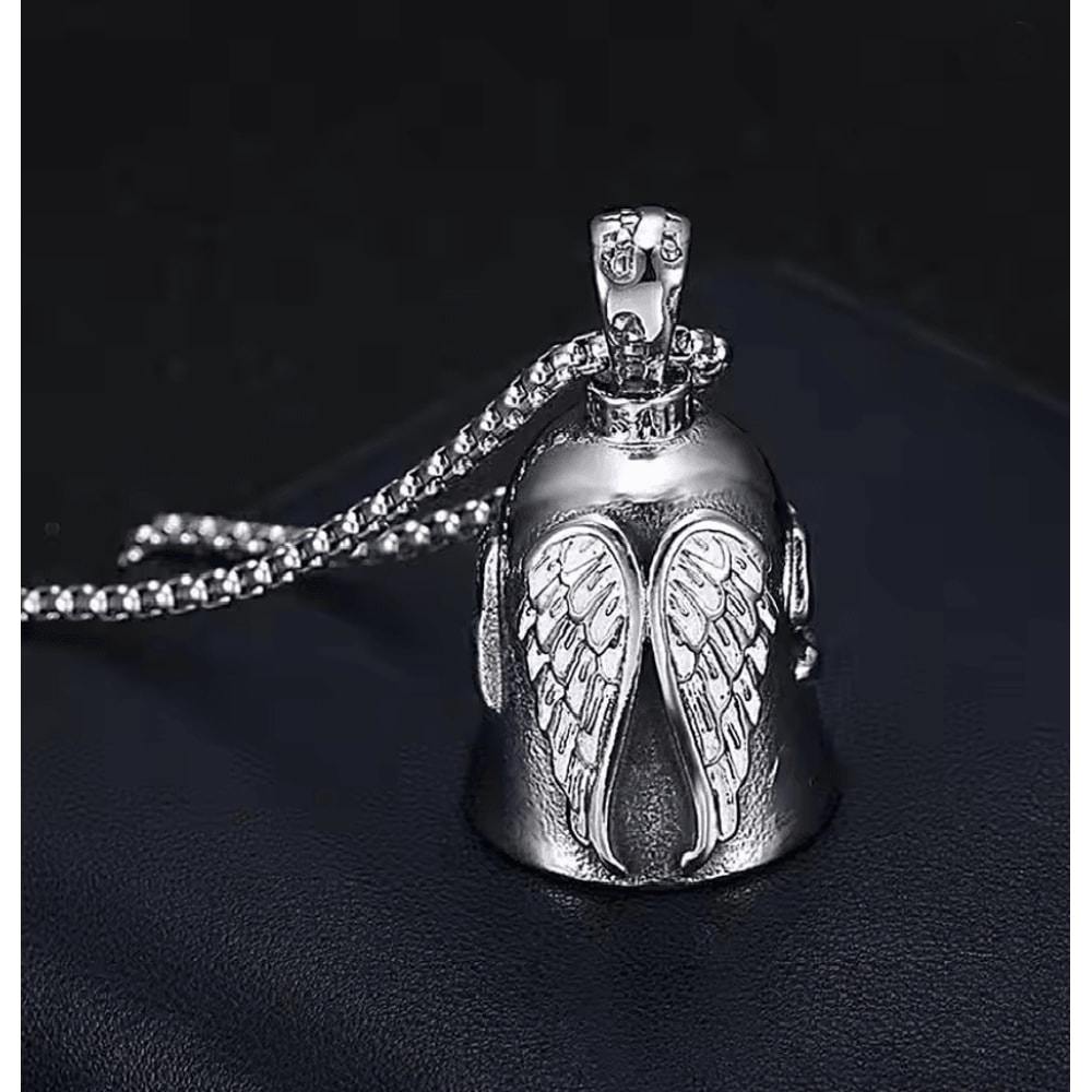 RideGuard Stainless Steel Motorcycle Guardian Bell With Keyring And Chain 2