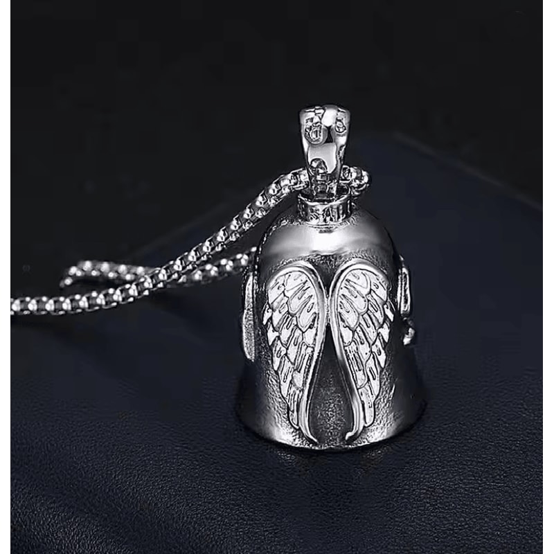 RideGuard Stainless Steel Motorcycle Guardian Bell With Keyring And Chain 2