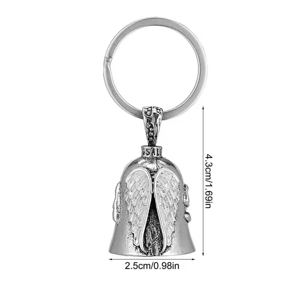 RideGuard Stainless Steel Motorcycle Guardian Bell With Keyring And Chain 4