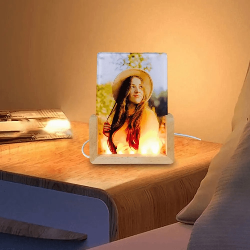 LumiCraft Sublimation Acrylic Photo Frame Blank With LED Light Base 2
