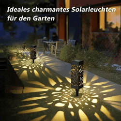 solarlumen hollow-out garden stake lights 6-pack decorative waterproof outdoor landscape lighting
