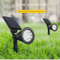SolarGlow Garden Spotlight 2Pack Outdoor Solar Landscape Spotlight With Smart Light Control Water 0