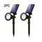 SolarGlow Garden Spotlight 2Pack Outdoor Solar Landscape Spotlight With Smart Light Control Water 4